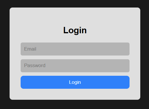 Login page project